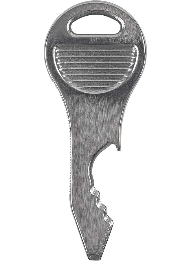 NITE IZE Nite Ize DoohicKey QuicKey Tool, Stainless Steel 5-in-1 Key Chain Multi Tool With Hole Attachment, One Size  - Image 1