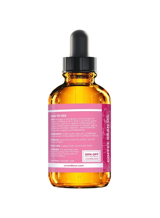 Leven Rose Coffee Bean Oil - 100% Natural Coffee Oil for Skin - Cold Pressed Coffee Oil for Hair Growth - Unrefined Coffee Arabica Seed Oil 1 oz - Image 4