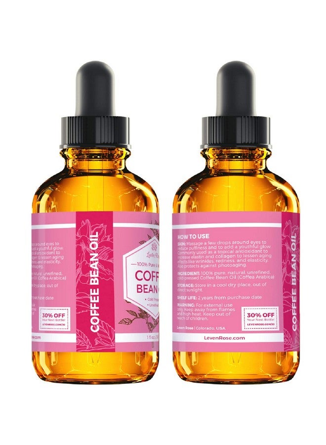 Leven Rose Coffee Bean Oil - 100% Natural Coffee Oil for Skin - Cold Pressed Coffee Oil for Hair Growth - Unrefined Coffee Arabica Seed Oil 1 oz - Image 5