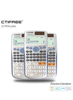 آلة حاسبة علمية FX 991 ES Plus 417 دالة 2 سطر 10+2 أرقام شاشة مكتوبة آلة حاسبة علمية شمسية