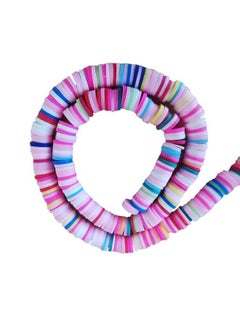 Flat Round Polymer Clay Beads Chip Disk Loose Spacer Handmade Jewelry Making