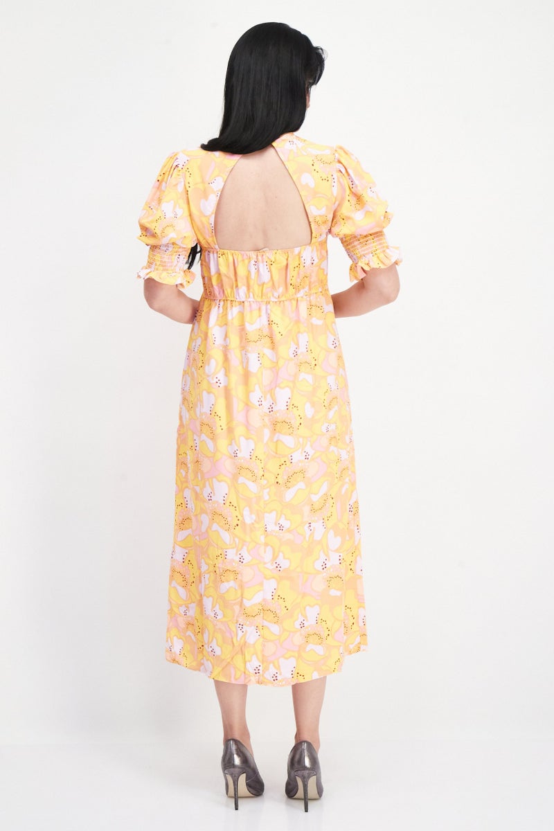 RIVER ISLAND Women Floral Print Midi Dress, Multicolor - Image 3