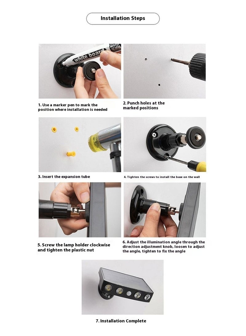 Solar Outdoor Wall Light with Fake Security Camera Design – Waterproof LED Garden Yard Light, Solar Powered Wall Lamp for Home, Patio, Farm & Outdoor Security - Image 3