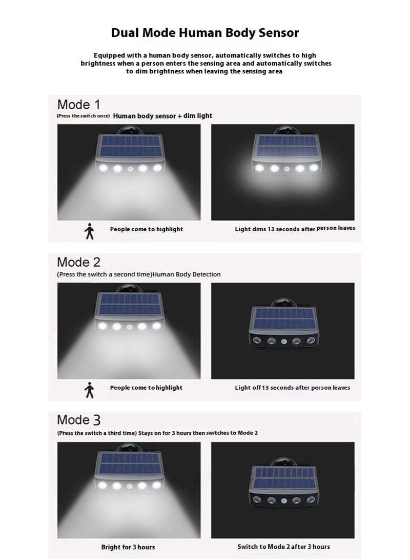 Solar Outdoor Wall Light with Fake Security Camera Design – Waterproof LED Garden Yard Light, Solar Powered Wall Lamp for Home, Patio, Farm & Outdoor Security - Image 4