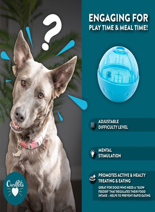 Our Pets Smarter Toys IQ Treat Ball - Colors Mary Vary - 4" - for Larger Dogs - Image 3