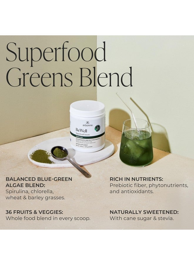 Arbonne BeWell Superfood Greens Powder - Health Supplement Powder Made from a Variety of Fruits and Vegetables, Organic Green Juice Supplement, 7.8 oz - Image 2