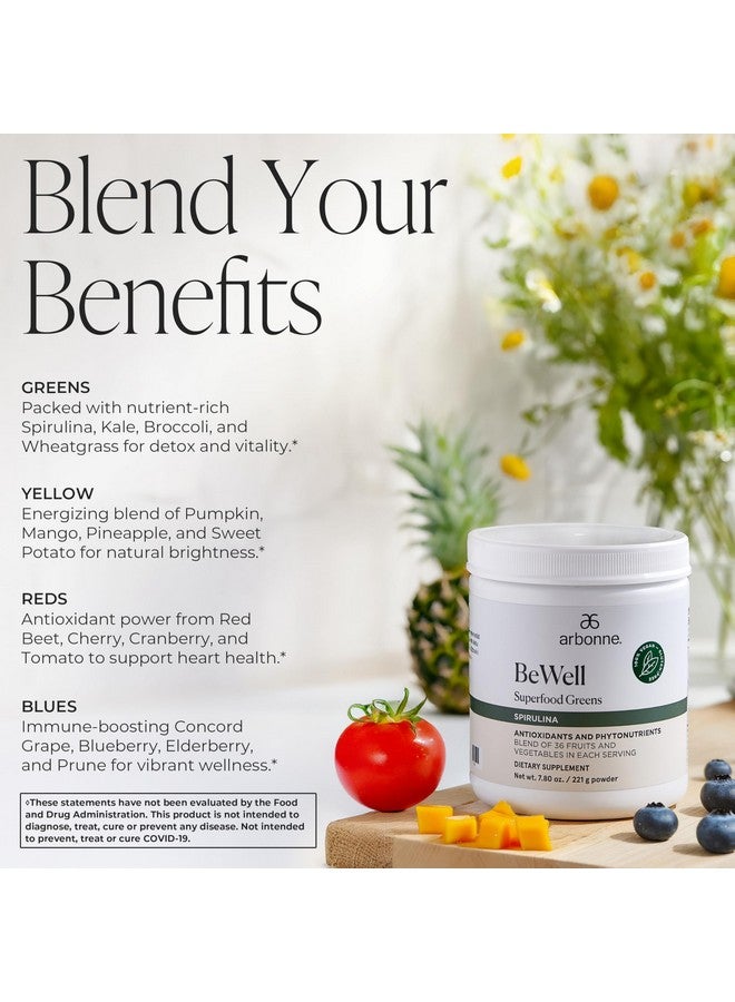 Arbonne BeWell Superfood Greens Powder - Health Supplement Powder Made from a Variety of Fruits and Vegetables, Organic Green Juice Supplement, 7.8 oz - Image 3