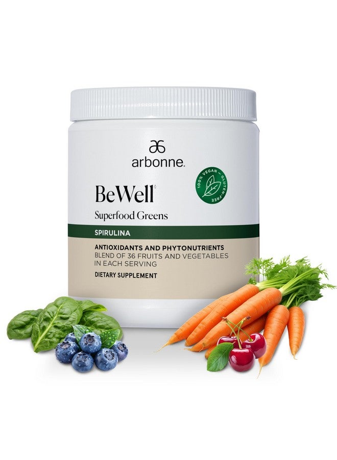 Arbonne BeWell Superfood Greens Powder - Health Supplement Powder Made from a Variety of Fruits and Vegetables, Organic Green Juice Supplement, 7.8 oz - Image 1