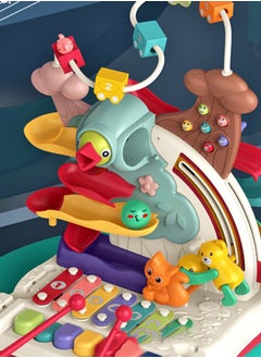 YelaJoy 7 In 1 Piano Baby Early Teaching Eight Tone Piano Toy Multi Functional  Track Sliding Toys  - Image 5