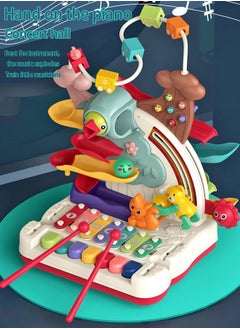 YelaJoy 7 In 1 Piano Baby Early Teaching Eight Tone Piano Toy Multi Functional  Track Sliding Toys  - Image 3