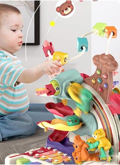 YelaJoy 7 In 1 Piano Baby Early Teaching Eight Tone Piano Toy Multi Functional  Track Sliding Toys  - Image 4