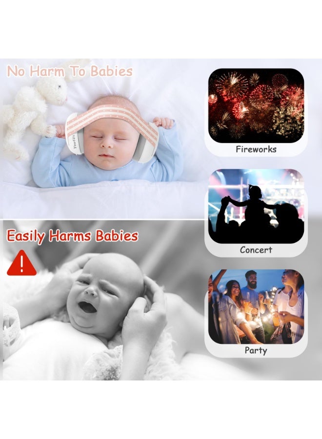 وانغبانغزي سماعات أذن للأطفال الرضع وحماية من الضوضاء للأطفال الرضع والأطفال الصغار - سماعات رأس مانعة للضوضاء لحماية الأذن والنوم والسفر - Image 5