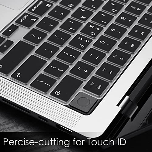 ProElife Korean Keyboard Cover Skin for 2024-2022 MacBook Air 13.6 15 inch M3 M2 A3113/A3114/A2681/A2941 & 2023-2021 MacBook Pro 14 16.2 inch M3 M2 M1 Pro/Max A2918/A2992/A2779/A2780/A2991 Accessory - Image 4