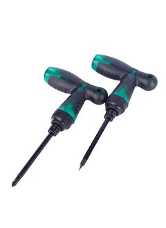 Dayish Dayish 2 in 1 TRatchet Screwdriver Interchangeable Phillips and Slotted Magnetic Hand Tool with T Shape Multifunctional Nonslip Handle Home Repair Screwdriver Kit Green  - Image 5