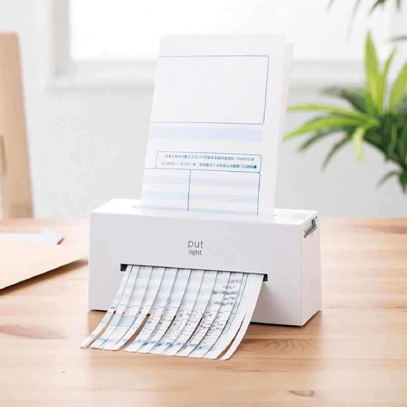 JTLB Battery Powered Portable Mini Paper Shredder Electric A5 Document Shredder Low Noise Lightweight Design For Home Office Black - Image 3