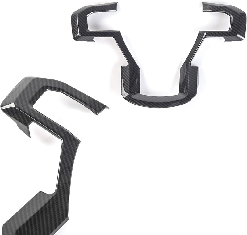 Keptrim for F-150 ABS Carbon Fiber Steering Wheel Cover Trim for 2015 2016 2017 2018 2019 2020 Ford F150, for 2017-2022 F250 F350, for 2018-2021 Ford Expedition - Image 4