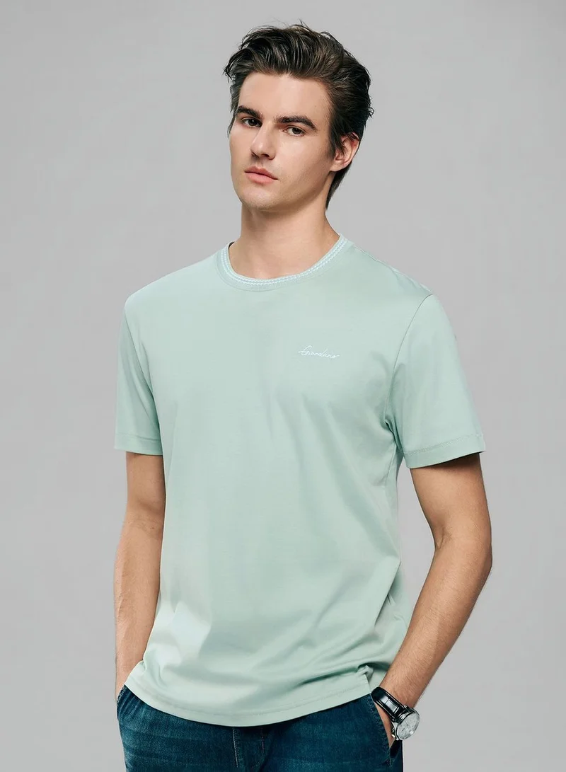 GIORDANO Men's Slim Fit Liquid Touch Cotton Tee