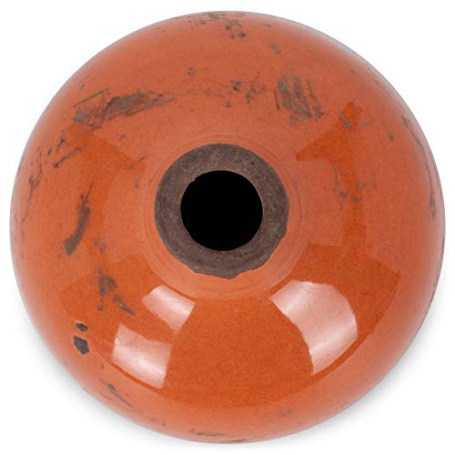 47th & Main Vintage Ceramic Vase 3.25" Mini, Round Orange - Image 4