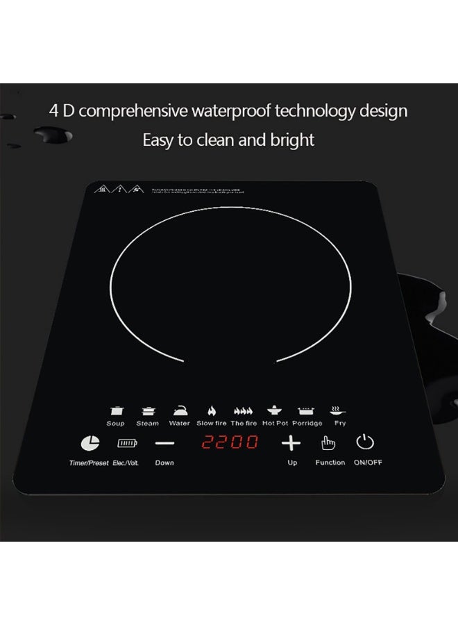 Brinaoki Portable Induction Cooktop Induction Stove Burner With Ultra Thin Body,Low Noise Hot Plate With Sensor Touch Single Electric Cooktops Countertop Stoveck - Image 4