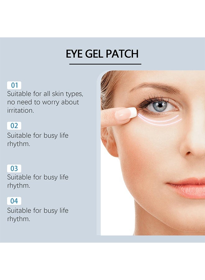 إيلهو لاصقة جل العين ، 60 قطعة لصقات تحت العين مع الكافيين وحمض الهيالورونيك ، إزالة فعالة للهالات السوداء ، الانتفاخ وحقيبة العين ، تفتيح ، ترطيب ، مضاد للتجاعيد والتبريد - Image 5