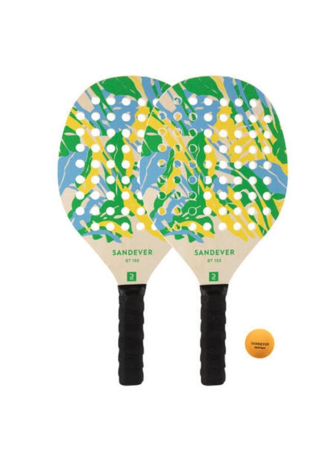 SANDEVER Beach Tennis Racket Set Experience - Green  - Image 1