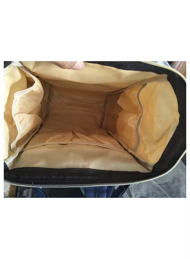 ORiTi شنطة حفاضات للأطفال متعددة الوظائف بسعة كبيرة ومتينه ومقاومة للماء - زرقاء - Image 2