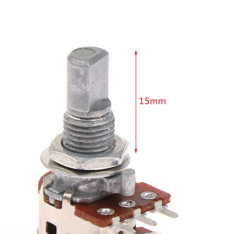 CentIoT - H120 Rotary Encoder - Digital Potentiometer Stereo Dual Channel Volume Control with switch - 8 Pin 15mm Half Shaft handle (2PCS) (A10K) - Image 4