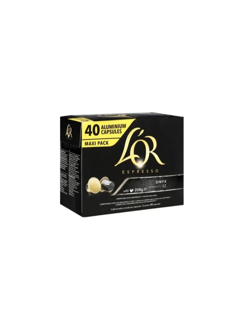 L'or Onyx Coffee Capsules - 40 Capsules