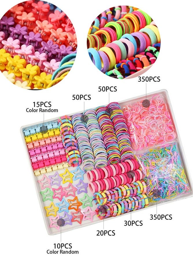 INSENSE Children’s Hair Accessories Set - 875 Pieces Star-Shaped Hair Clips and Headbands Gift Box Set for Girls - Image 5