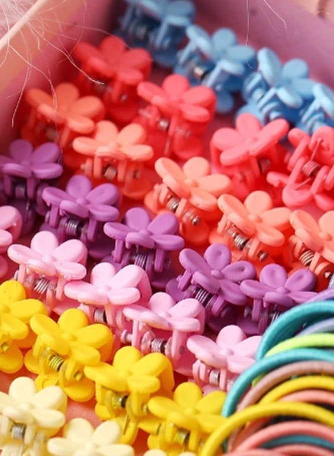 INSENSE Children’s Hair Accessories Set - 875 Pieces Star-Shaped Hair Clips and Headbands Gift Box Set for Girls - Image 4