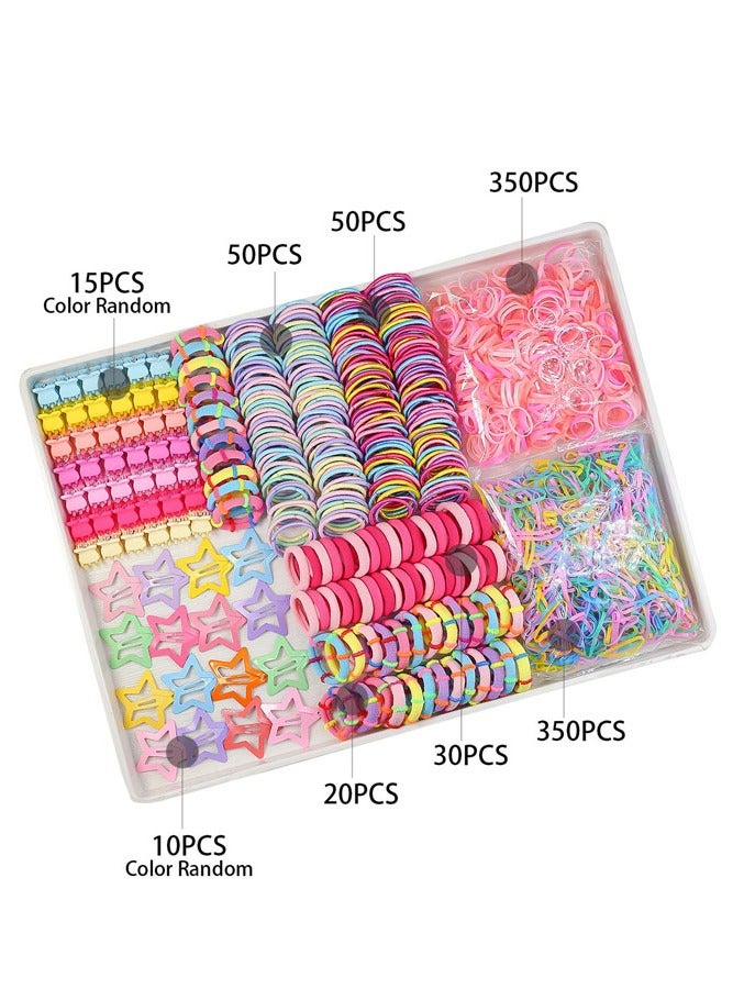INSENSE Children’s Hair Accessories Set - 875 Pieces Star-Shaped Hair Clips and Headbands Gift Box Set for Girls - Image 2