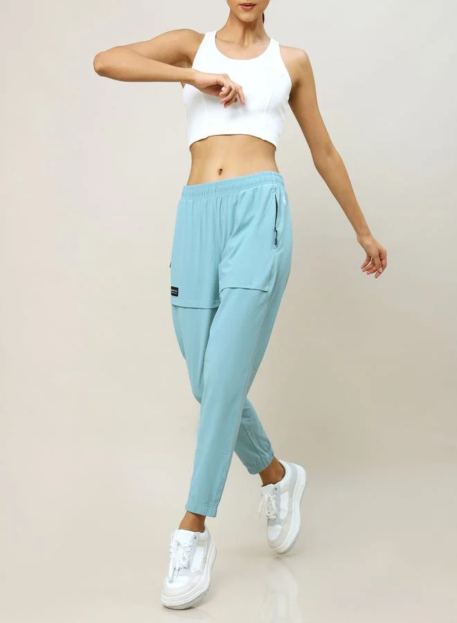 Technosport Solid Zip Pocket Joggers with Anti Microbial Properties by Styli