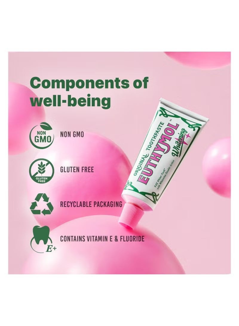 Euthymol Whitening Toothpaste,Stain Removal in 2 Weeks, Long-Lasting Freshness for Sensitive Gum and Teeth. Bad Breath, Cavity Prevention,1X75ml - Image 5
