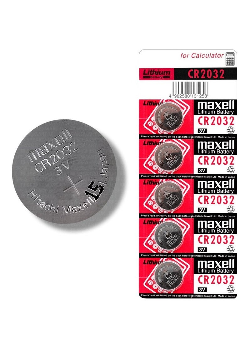 Maxell 5-piece lithium battery CR2032