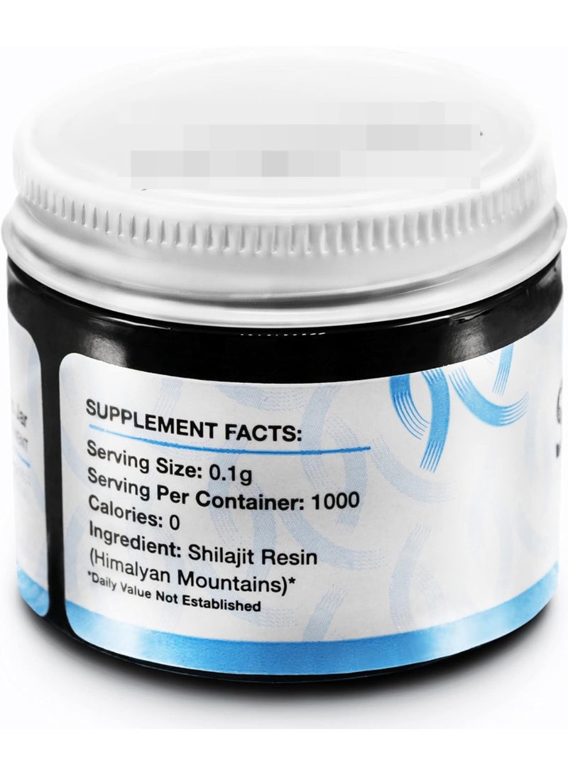 Shilajit RX Pure Himalayan Resin - Authentic Fulvic Acid & Trace Minerals | Energy Boost, Mental Focus, Immunity Support | Made in USA (100 Servings) - Image 2