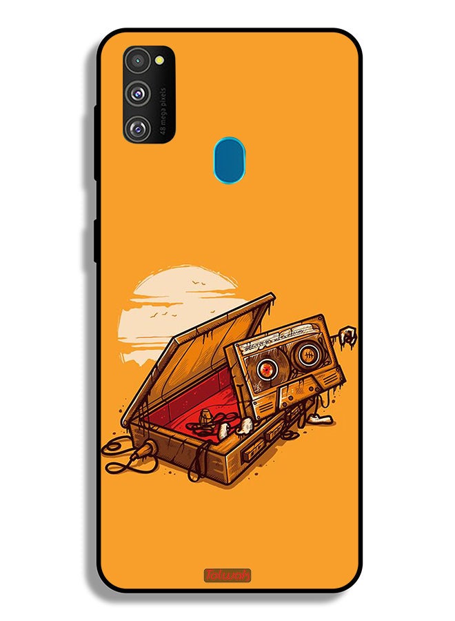 Tolwak Samsung Galaxy M30s Protective Case Cover Cassette And Tape Art - Image 2