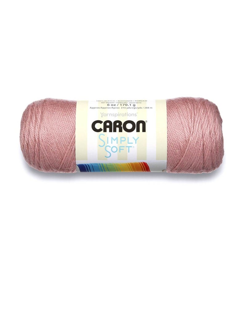Caron Simply Soft Solids Yarn Victorian Rose - Image 3
