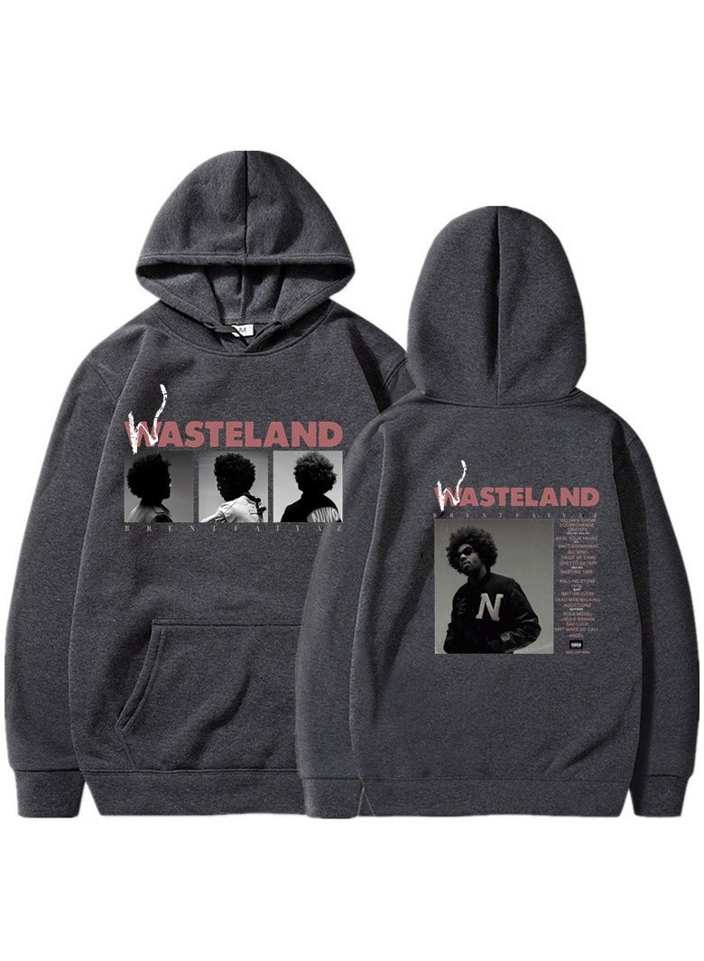 Wasteland Rock Graphic Fleece Hoodie – Unisex Outdoor Running & Sports Pullover  - Image 1