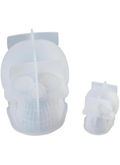 Generic 3 Pcs Skull Resin Molds,3D Skull Silicone Molds,3 Size Molds for Candle Soap Resin Casting Art Crafts  - Image 2