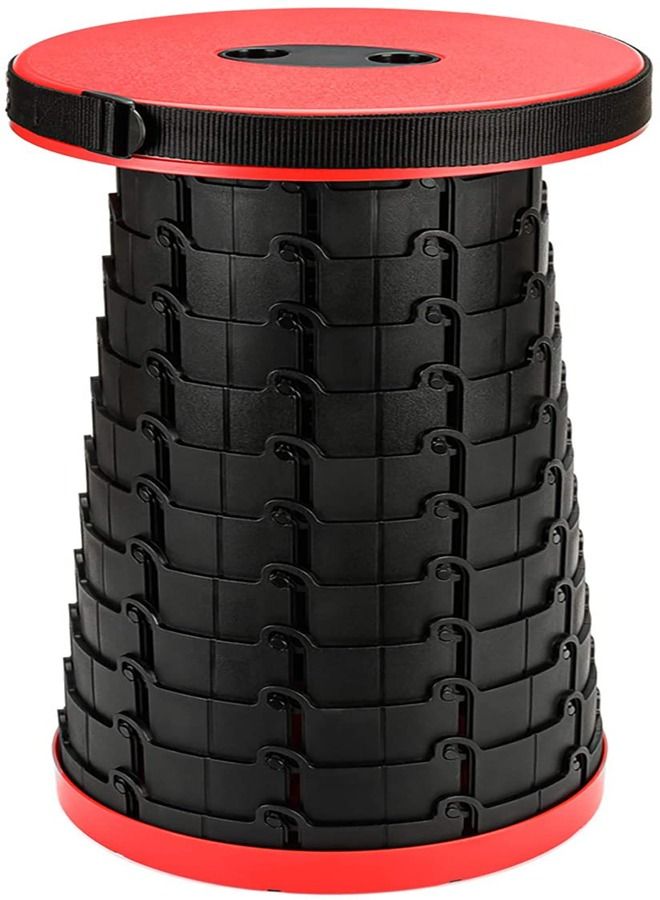 PADOM Upgrade Version Portable Telescoping Stool Retractable, Bearing 180Kg, Hight Adjustable Easily, Folding Stool For Garden Camping Stools Fishing Hiking Traveling Bbq, Patent Design - Image 1