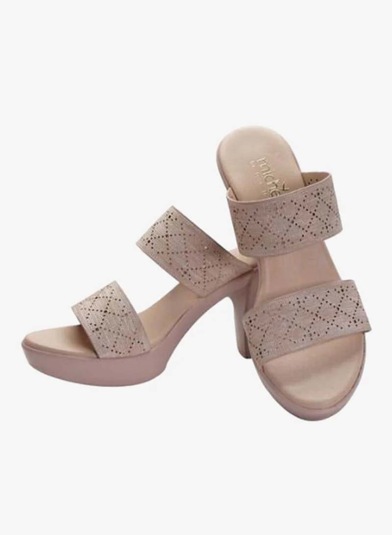 Michelle Morgan Beige 092-3063 Michelle Morgan Ladies High Heel Sandals 514RC518 Beige for Women | Best Price UAE