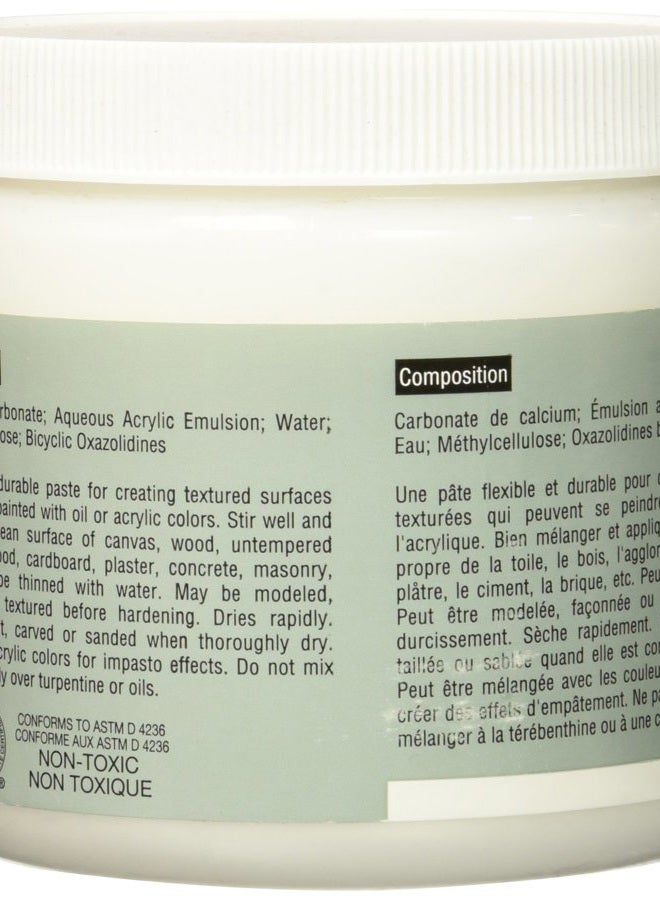 Grumbacher Hyplar Modeling Paste Artists' Acrylic & Oil Paint Medium, 16 oz. Jar, Package may vary - Image 2
