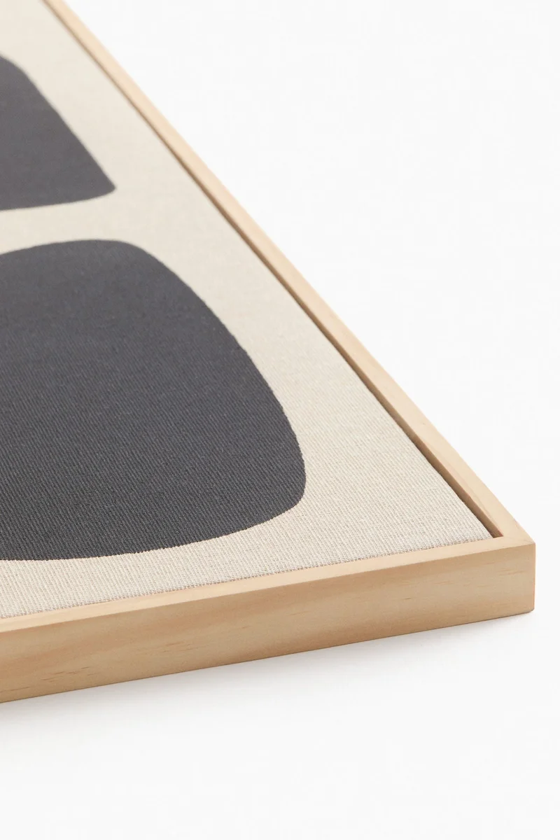 اتش اند ام لوحة جدارية من مزيج الكتان