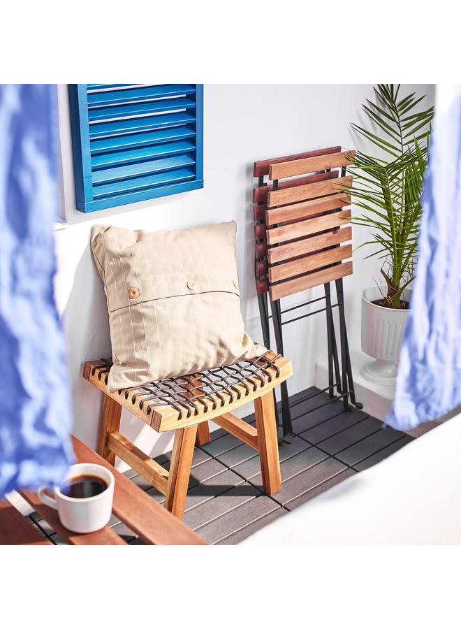 erorex Stool, Outdoor, Light Brown Stained, 48X35X43 Cm - Image 5