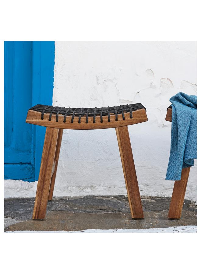 erorex Stool, Outdoor, Light Brown Stained, 48X35X43 Cm - Image 2