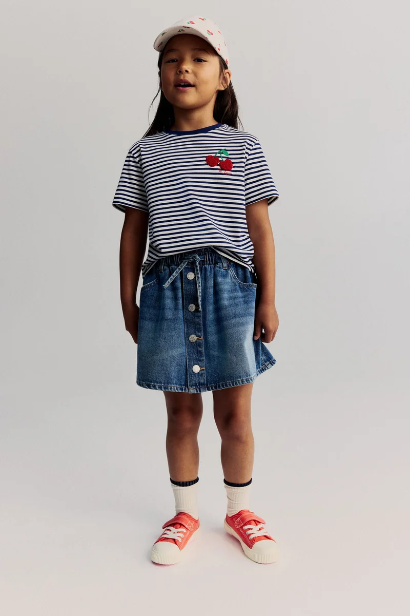 H&M Paperbag denim skirt