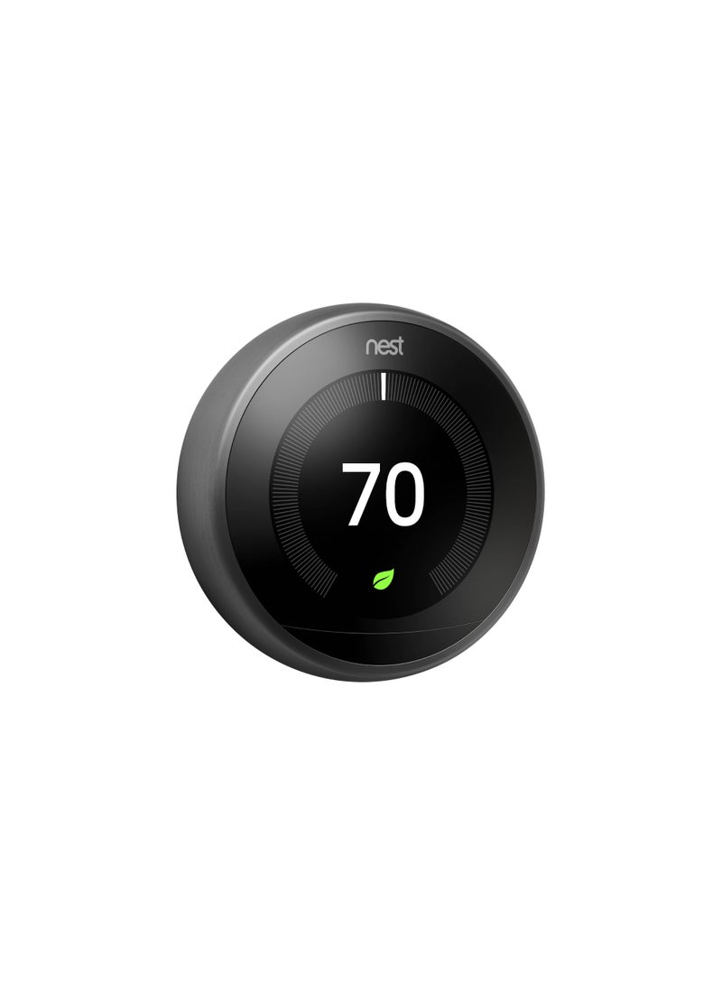 Google Nest 3rd Generation learning programmable Thermostat Carbon Black (T3016US)