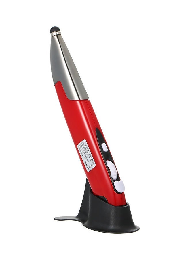 NIBEMINENT 2.4G Wireless 3-Level Adjustable Optical Touch Pen Mouse Red  - Image 1