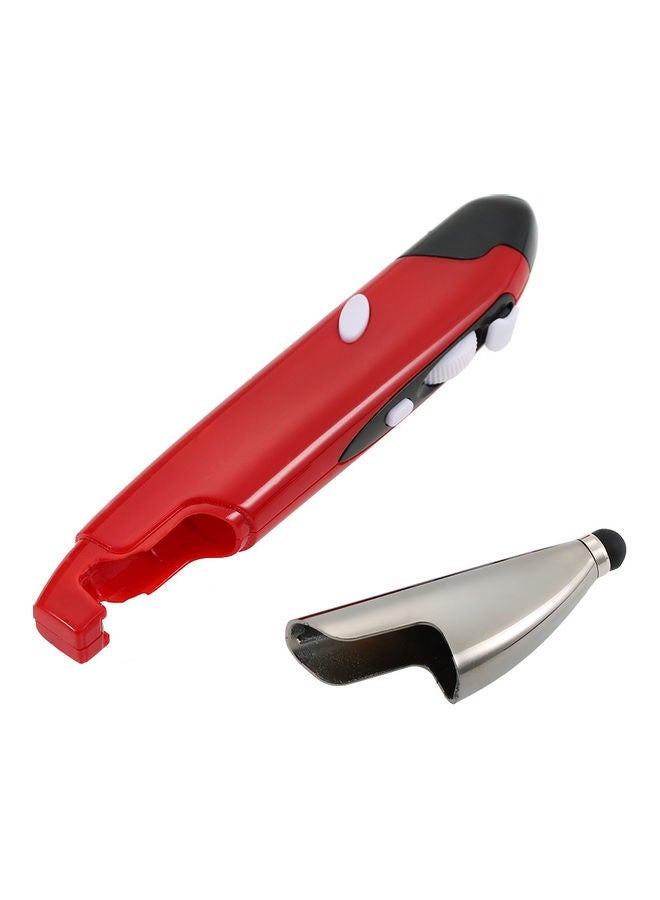 NIBEMINENT 2.4G Wireless 3-Level Adjustable Optical Touch Pen Mouse Red  - Image 2