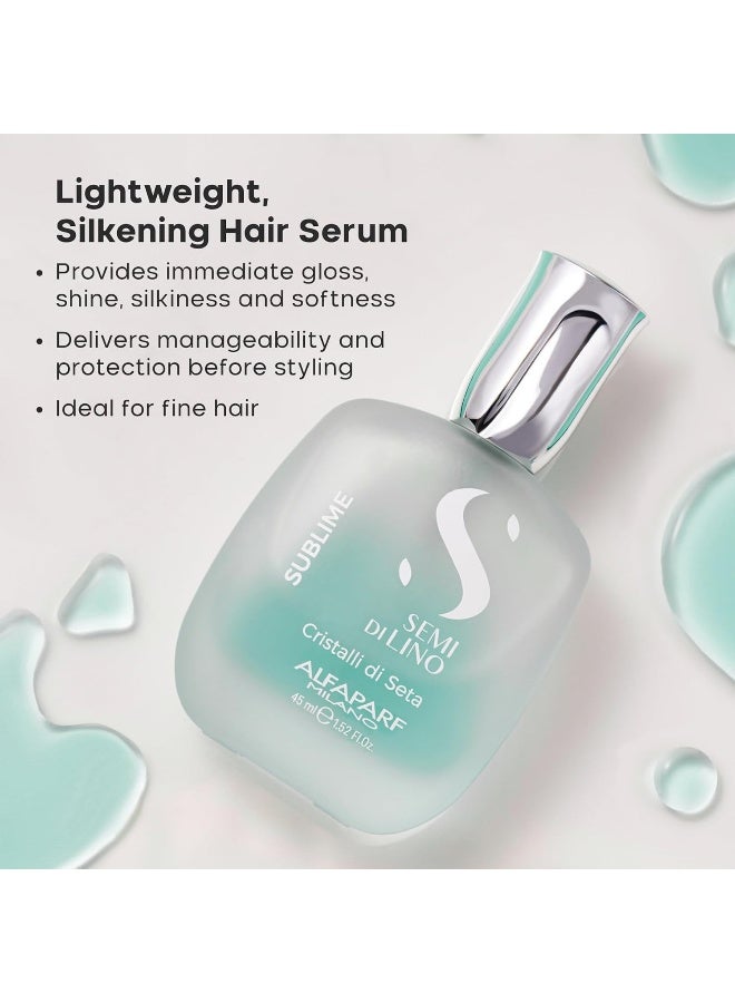 Alfaparf Milano Semi Di Lino Sublime Cristalli di Seta (All Hair Types) 45ml/1.52oz - Image 4